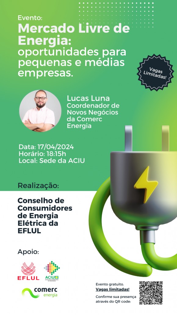 Conselho de Consumidores da EFLUL promove evento sobre Mercado Livre de Energia